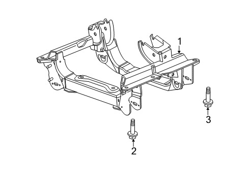 2011 Dodge Nitro Suspension Mounting - Front Diagram 1 - Thumbnail