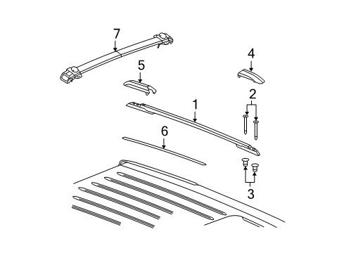 2009 Jeep Grand Cherokee Luggage Carrier Diagram
