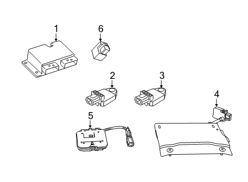 2025 Jeep Wrangler Air Bag Components Diagram
