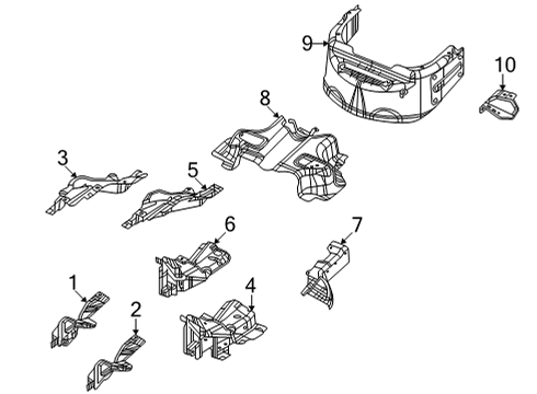 2024 Jeep Grand Cherokee L Heat Shields Diagram