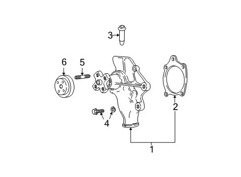 1998 Jeep Wrangler Water Pump Diagram 1 - Thumbnail