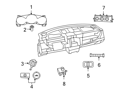 2010 Chrysler Sebring Instruments & Gauges Diagram