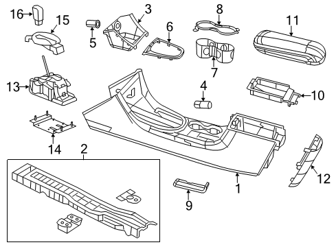 2011 Dodge Avenger Console Diagram