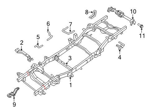 2021 Ram 1500 Classic Frame & Components Diagram 2 - Thumbnail