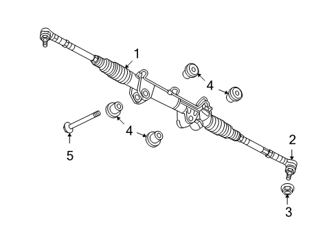 2008 Dodge Ram 2500 P/S Pump & Hoses, Steering Gear & Linkage Diagram 3 - Thumbnail