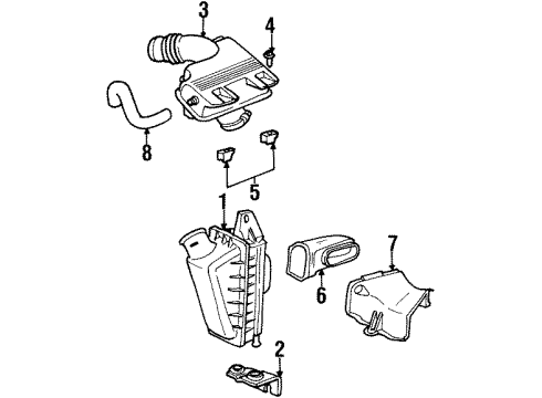1997 Dodge Caravan Air Intake Diagram 3 - Thumbnail
