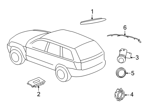 2009 Jeep Commander Parking Aid Diagram