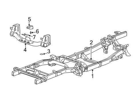 2003 Dodge Ram 3500 Frame & Components Diagram 4 - Thumbnail