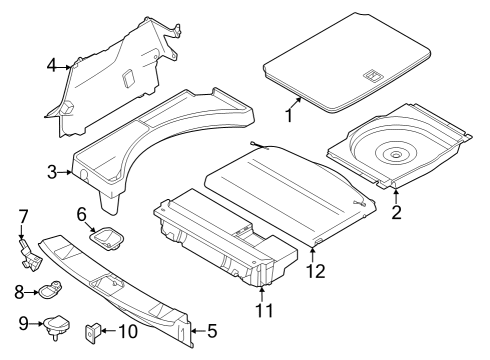 2024 Dodge Hornet Interior Trim - Rear Body Diagram
