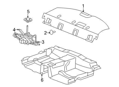 2010 Chrysler 300 Interior Trim - Rear Body Diagram