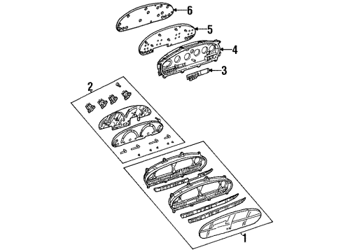 2000 Dodge Grand Caravan Instruments & Gauges Diagram