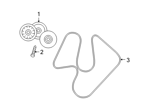 2006 Dodge Ram 1500 Belts & Pulleys, Maintenance Diagram 1 - Thumbnail