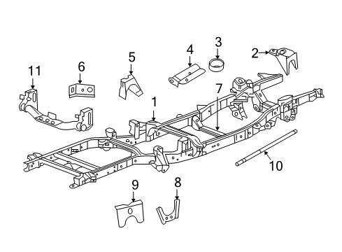 2009 Dodge Ram 3500 Frame & Components Diagram 8 - Thumbnail