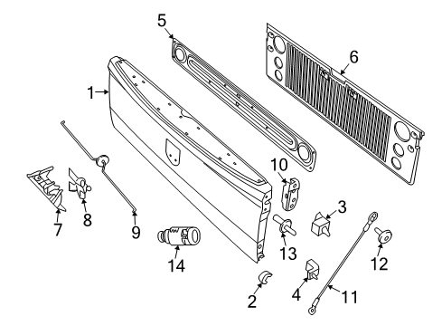 2010 Dodge Ram 2500 Tail Gate Diagram
