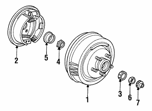 1990 Chrysler Imperial Rear Brakes Diagram 2 - Thumbnail