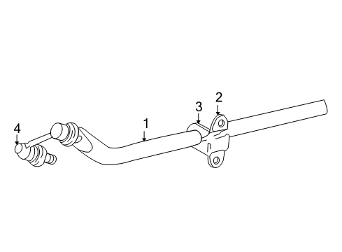 2008 Dodge Viper Rear Suspension Components, Lower Control Arm, Upper Control Arm, Stabilizer Bar Diagram