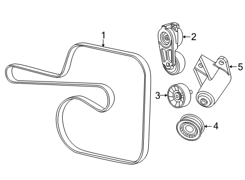 2017 Dodge Durango Belts & Pulleys, Maintenance Diagram 2 - Thumbnail