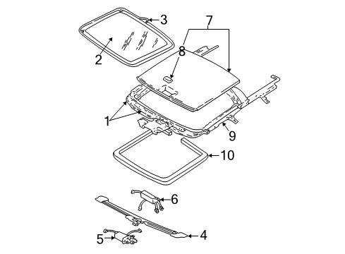 2005 Dodge Stratus Sunroof Diagram