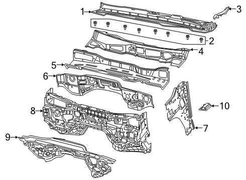 2019 Ram 1500 Cab Cowl Diagram