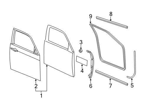 2017 Chrysler 300 Front Door Diagram