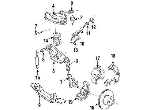 1992 Dodge B350 Front Brakes Diagram