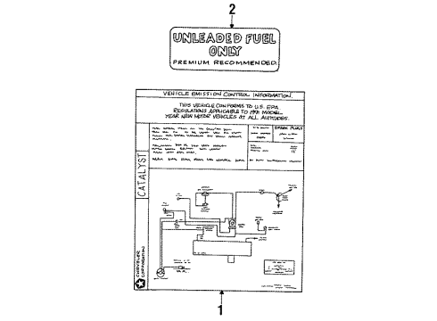 1994 Chrysler New Yorker Information Labels Diagram