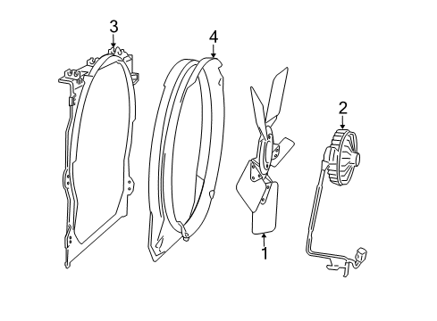 2017 Ram 2500 Cooling System, Radiator, Water Pump, Cooling Fan Diagram 4 - Thumbnail