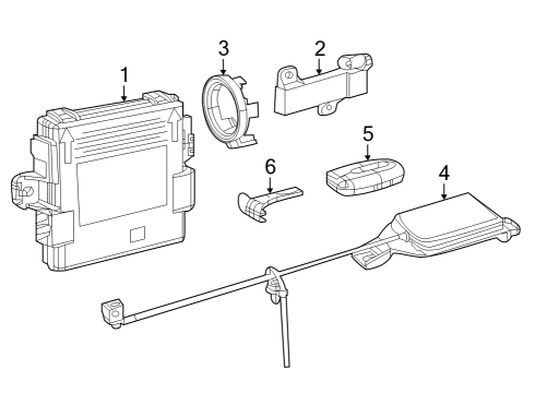 2024 Dodge Hornet Keyless Entry Components Diagram