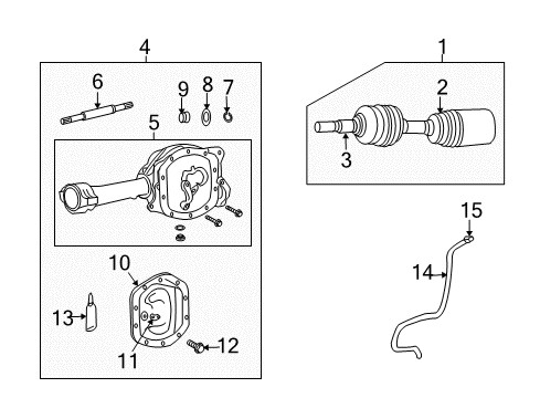 2005 Jeep Liberty Suspension Components, Control Arm, Ride Control, Stabilizer Bar Diagram 3 - Thumbnail
