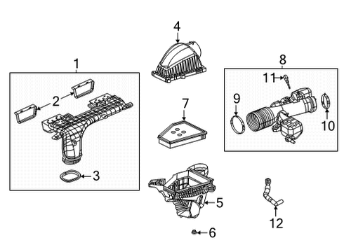2024 Jeep Grand Cherokee L Air Inlet Diagram