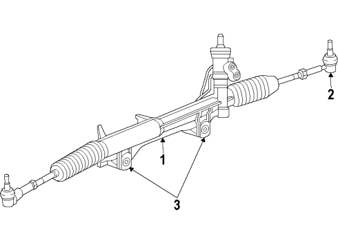 2011 Ram 1500 P/S Pump & Hoses, Steering Gear & Linkage Diagram 1 - Thumbnail