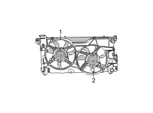 2002 Dodge Grand Caravan Cooling System, Radiator, Water Pump, Cooling Fan Diagram
