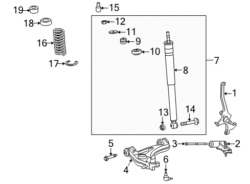 2005 Chrysler Crossfire Front Suspension, Control Arm Diagram 1 - Thumbnail