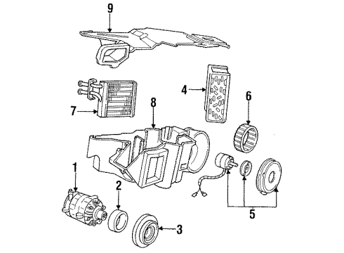 1986 Dodge Charger A/C Compressor Diagram