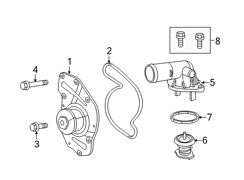 2017 Chrysler 300 Water Pump Diagram 1 - Thumbnail