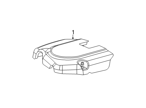 2012 Dodge Avenger Engine Appearance Cover Diagram 2 - Thumbnail