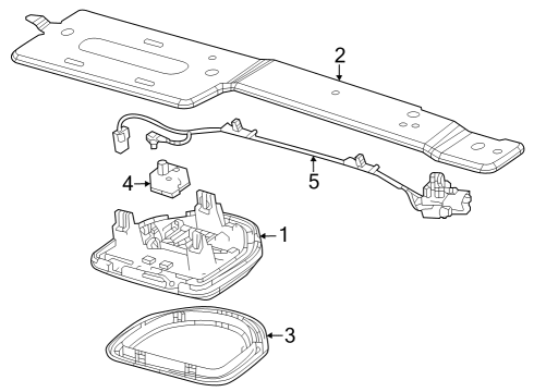 2025 Jeep Wagoneer L Overhead Console Diagram