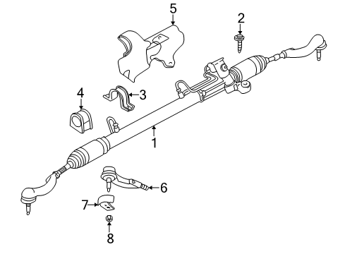 2006 Dodge Stratus P/S Pump & Hoses, Steering Gear & Linkage Diagram 2 - Thumbnail