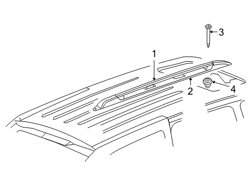 2008 Chrysler Aspen Luggage Carrier Diagram