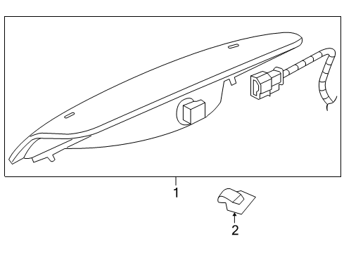 2009 Chrysler Aspen High Mount Lamps Diagram