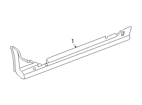 2004 Chrysler Crossfire Exterior Trim - Pillars, Rocker & Floor Diagram