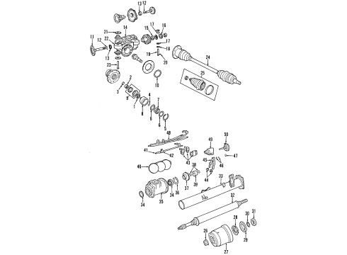 2000 Dodge Grand Caravan Rear Axle, Axle Shafts & Joints, Differential, Drive Axles, Propeller Shaft Diagram