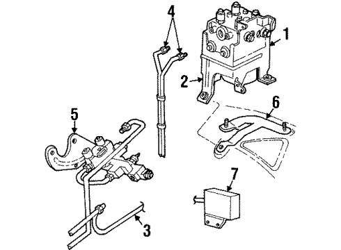 1994 Dodge Ram 2500 Anti-Lock Brakes Diagram