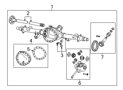 2012 Ram 3500 Axle Housing - Rear Diagram 4 - Thumbnail