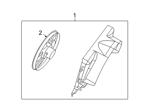 2008 Dodge Nitro Cooling System, Radiator, Water Pump, Cooling Fan Diagram 1 - Thumbnail