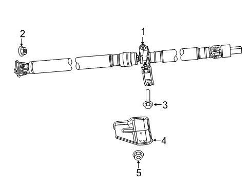 2017 Jeep Patriot Drive Shaft - Rear Diagram