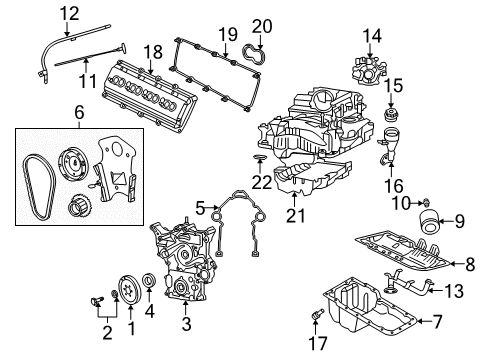 2006 Dodge Magnum Engine Parts & Mounts, Timing, Lubrication System Diagram 7 - Thumbnail