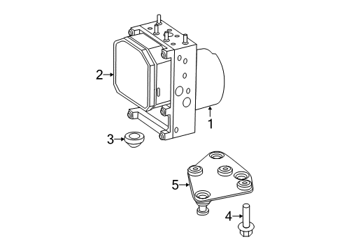 2007 Dodge Sprinter 3500 ABS Components Diagram
