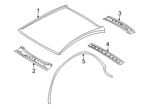 2006 Dodge Stratus Roof & Components Diagram