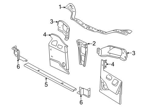 2000 Dodge Neon Radiator Support Diagram
